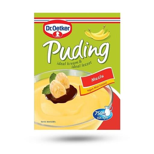 پودر پودینگ با طعم موز دکتر اوتکر وزن 120 گرم